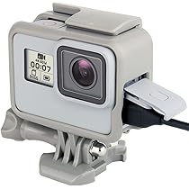 YALLSAME Frame Mount Case Housing for GoPro HERO7 White Black Dusk